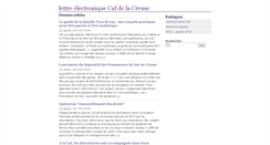 Desktop Screenshot of cafcreuse.cafpcl.fr